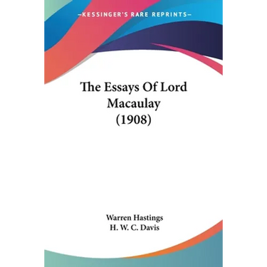 The Essays Of Lord Macaulay (1908)