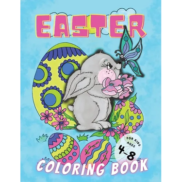 Easter Coloring Book for Kids Ages 4-8