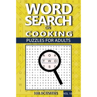 Word Search On Cooking: Puzzles For Adults, 100 Activities