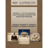 Panzich V. U S U.S. Supreme Court Transcript of Record with Supporting Pleadings