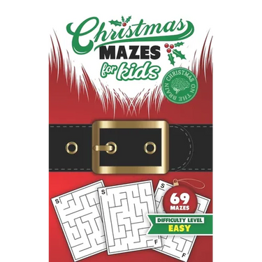 Christmas Mazes for Kids 69 Mazes Difficulty Level Easy: Fun Maze Puzzle Activity Game Books for Children - Holiday Stocking Stuffer Gift Idea - Santa