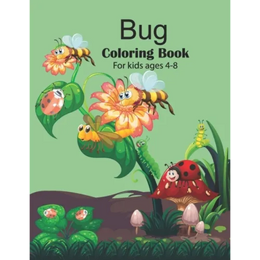 Bug coloring book for kids ages 4-8: Storybook, Insect Facts, and Activities