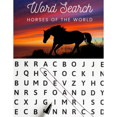 Word Search: Horses of the World: Large Print Word Search Puzzle Book for Equine Enthusiasts