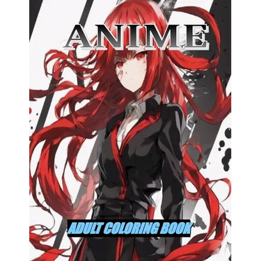 Anime: Adult coloring book