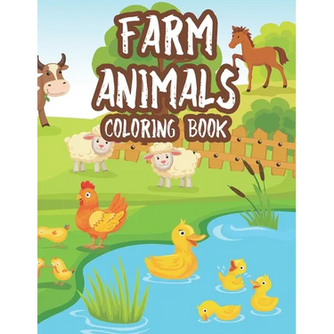 Farm Animals Coloring Book: Fun-Filled Coloring Activity Pages For Kids, Coloring And Tracing Sheets Of Farm Animals