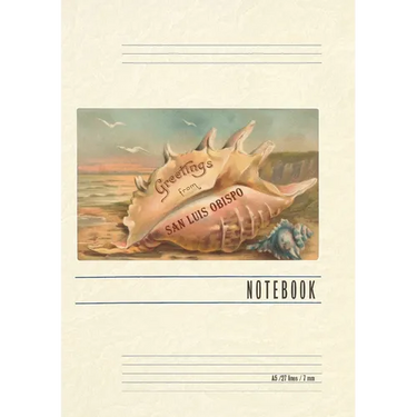 Vintage Lined Notebook Greetings from San Luis Obispo