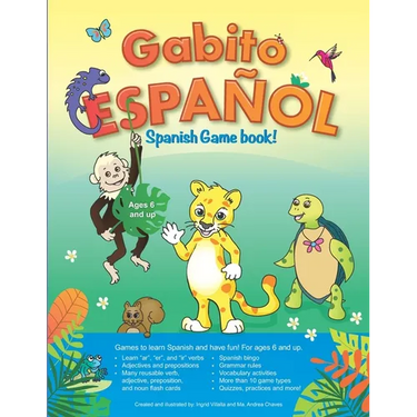 Gabito Espal Bilingual Spanish Game Book: Reusable Games and Activities for Ages 6 and Up