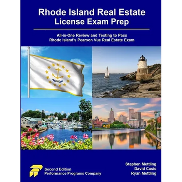 Rhode Island Real Estate License Exam Prep: All-in-One Review and Testing to Pass Rhode Island's Pearson Vue Real Estate Exam