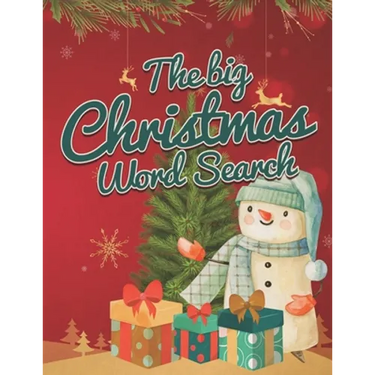 The Big Christmas Word Search: Puzzle Book Holiday Fun for Adults and Kids with Background coloring pages & Bonus Mazes!!