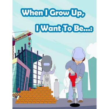 When I Grow Up, I Want To Be...: Fun Activity for Kids in Career theme Coloring, Mazes, Trace numbers, Count the number and More. (Activity book for K