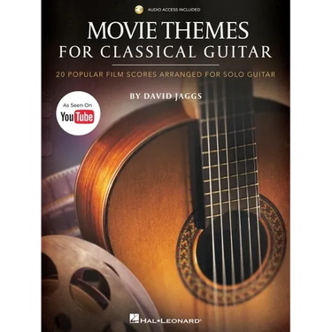 Movie Themes for Classical Guitar: 20 Popular Film Scores Arranged for Solo Guitar by David Jaggs--As Seen on Youtube! - Book/Online Audio