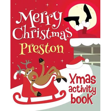 Merry Christmas Preston - Xmas Activity Book: (Personalized Children's Activity Book)