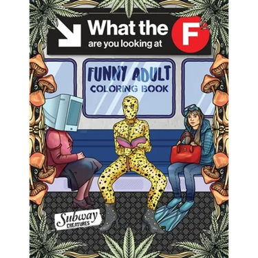 Funny Adult Coloring Book: Fun White Elephant and Gag Gift for Party Lovers & Adults Relaxation filled with Weirdest People Ever Spotted Riding O