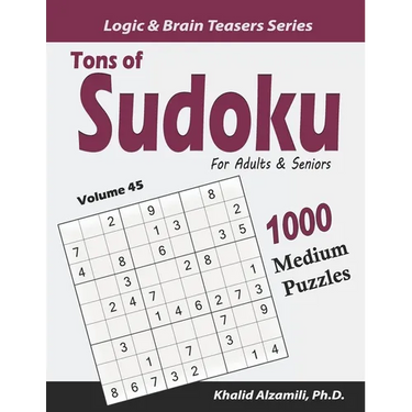 Tons of Sudoku for Adults & Seniors: 1000 Medium Puzzles