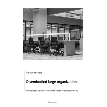 Disembodied large organizations: How adventurers vanished from the French automobile industry