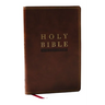 NKJV Super Giant Print New Testament, Brown Leathersoft, Red Letter, Comfort Print (Thumb Indexed)