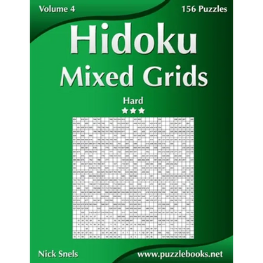Hidoku Mixed Grids - Hard - Volume 4 - 156 Logic Puzzles