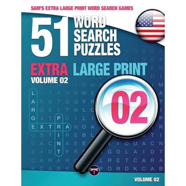 Sam's Extra Large-Print Word Search Games - 51 Word Search Puzzles, Volume 2: Brain-stimulating puzzle activities for many hours of entertainment