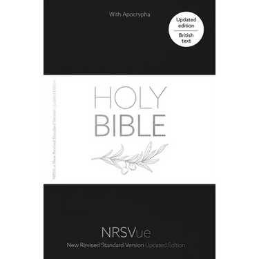 Nrsvue Holy Bible with Apocrypha, Black Hardback, Silver Foiled Cover, Silver Ribbon Marker, British Text, Nrsvue New Revised Standard Version Updated