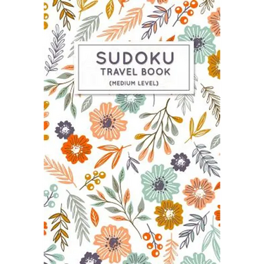 Sudoku Travel Book: Medium Sudoku Puzzles Book Pocket Sized For Travel