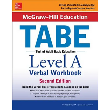 McGraw-Hill Education Tabe Level a Verbal Workbook, Second Edition