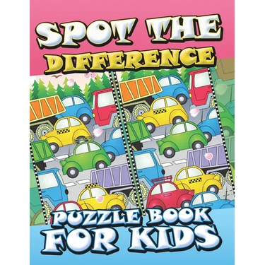Spot the Difference Puzzle Book for Kids