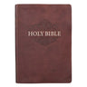 KJV Bible Super Giant Print (Faux Leather, Chestnut Brown)