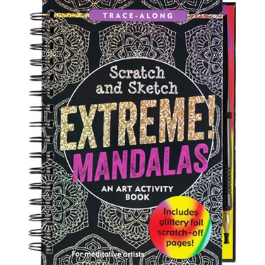 Scratch & Sketch Extreme Mandalas (Trace Along)