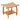 2-Tier Teak Wood Shower Bench Shower Stool with Curved Seat
