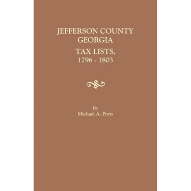 Jefferson County, Georgia, Tax Lists, 1796-1803