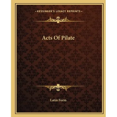 Acts Of Pilate