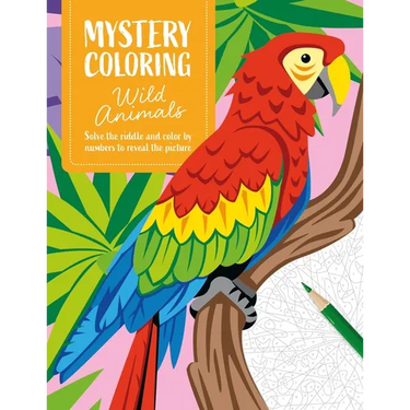 Mystery Coloring Wild Animals: Solve the Riddle and Color by Numbers to Reveal the Picture