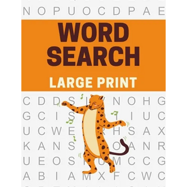 Large Print Word Search: Large Printed Word Searches for Elderly