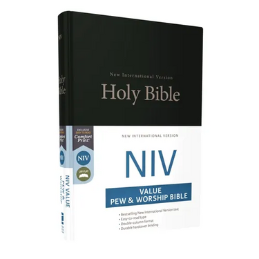 NIV, Value Pew and Worship Bible, Hardcover, Black