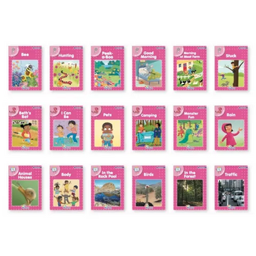 Jolly Phonics Pink Readers Complete Set: In Print Letters (American English Edition)