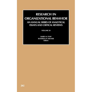 Research in Organizational Behavior: Volume 24