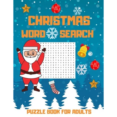 Christmas Word Search Puzzle Book For Adults: Challenging Brain Exercise Games Word Search Puzzles Activity, Great Gift For The Holiday