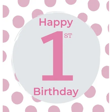 1st Birthday Guest Book (Hardcover): Birthday girl guest book, first birthday book, party and birthday celebrations decor, memory book, 1st birthday,