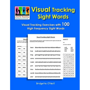 Visual Tracking Sight Words: Visual Tracking Exercises with 100 High Frequency Sight Words