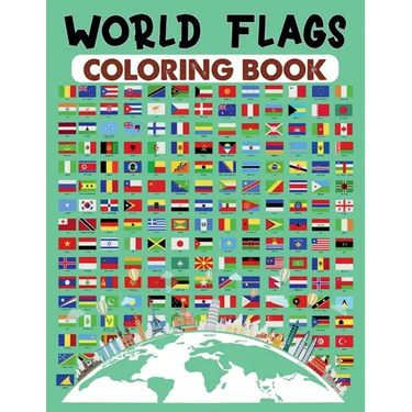 Word Flags Coloring Book