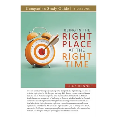 Being in the Right Place at the Right Time Study Guide
