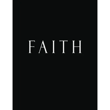 Faith: Black and White Decorative Book to Stack Together on Coffee Tables, Bookshelves and Interior Design - Add Bookish Char