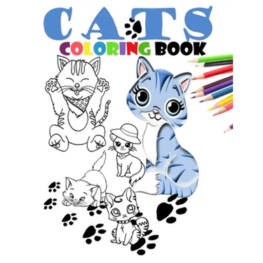 Cats coloring book: Cat coloring book for kids ages 4-8-10-12