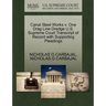 Canal Steel Works V. One Drag Line Dredge U.S. Supreme Court Transcript of Record with Supporting Pleadings