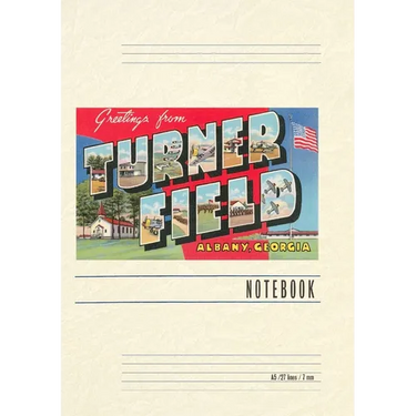 Vintage Lined Notebook Greetings from Turner Field