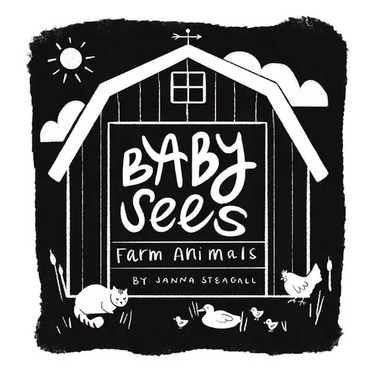 Baby Sees Farm Animals: A High-Contrast Board Book for Babies