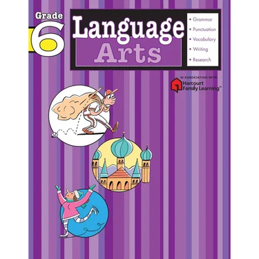 Language Arts: Grade 6 (Flash Kids Harcourt Family Learning)