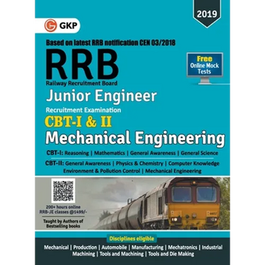 A RRB (Railway Recruitment Board) 2019 - Junior Engineer CBT -I & II - Mechanical & Allied Engineering