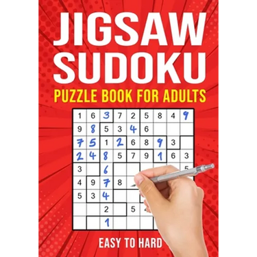 Jigsaw Sudoku Puzzle Book for Adults: Irregular Sudoku Japanese Math Logic Puzzles Easy to Hard 156 Puzzles