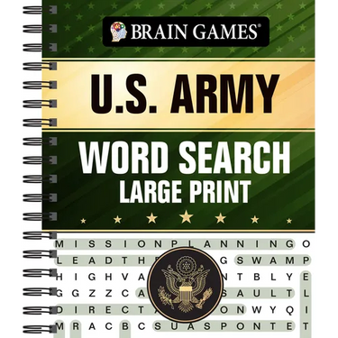 Brain Games - U.S. Army Word Search - Large Print